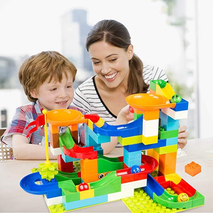 Marble Run Wonder Marble Race Track is DUPLO® and LEGO® bricks compatible
