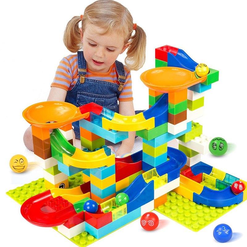 Marble Run Wonder Marble Race Track is DUPLO® and LEGO® bricks