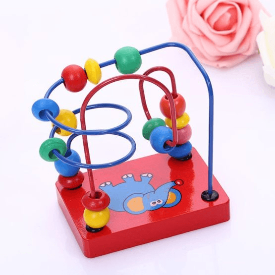 Wooden Early Education Round Bead Toy Brick