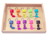 Wooden Montessori Tray Locks Set