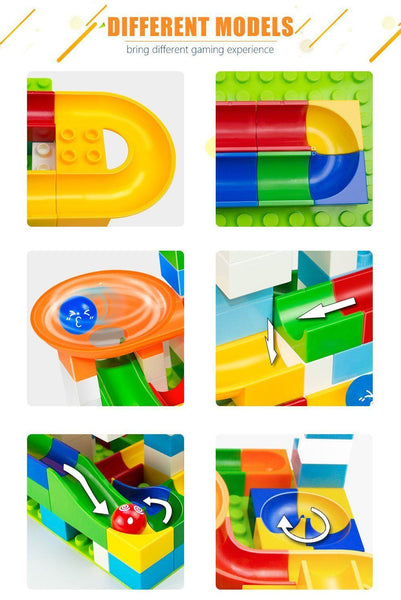 Buy Get Crazy Happy Ball Marble Race Track 48 Large Pieces