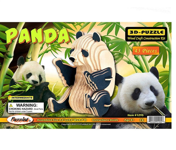 3D Puzzles: Panda (43 pcs)