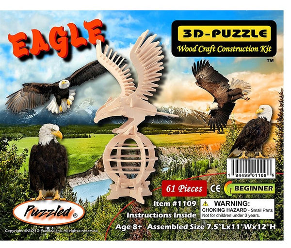 3D Puzzles - Eagle (61 pcs)