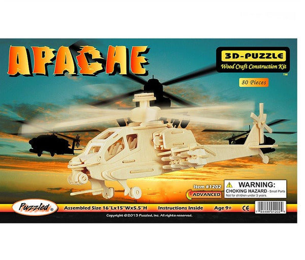3D Puzzles - Apache (80 pcs)