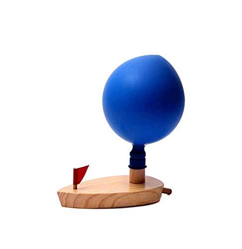 Pine Wooden Toy Balloon Boat
