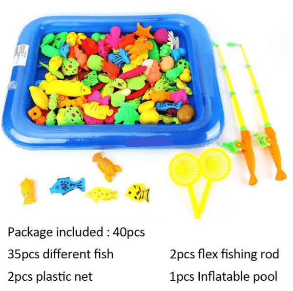 Magnetic Fishing Toy Rod Net Set