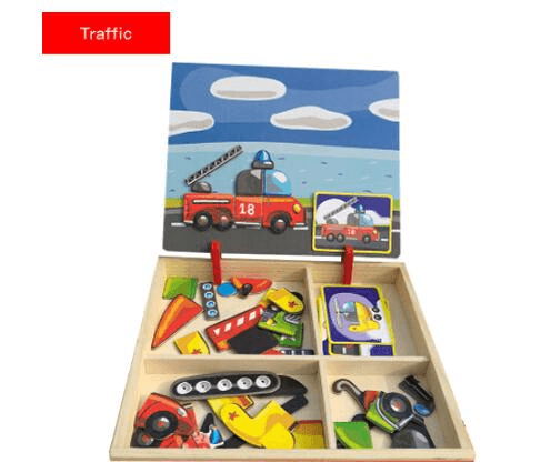 Magnetic Puzzle Wooden Toy