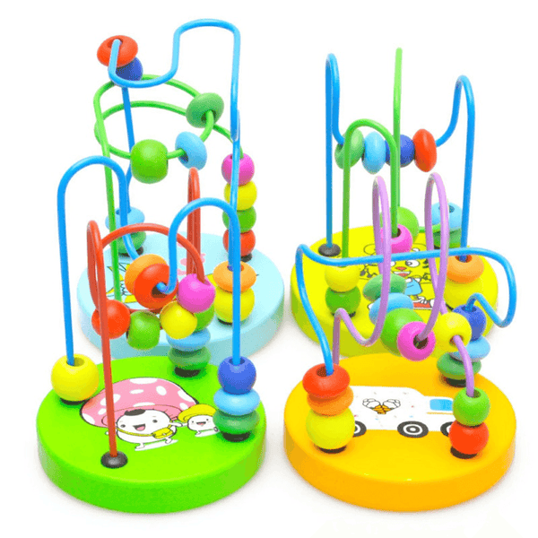 Wooden Early Education Round Bead Toy Brick