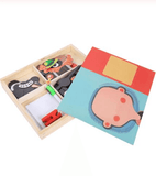 Magnetic Puzzle Wooden Toy