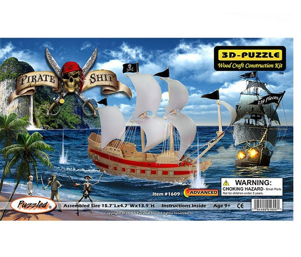 3D Puzzles - Pirate Ship (139 pcs)