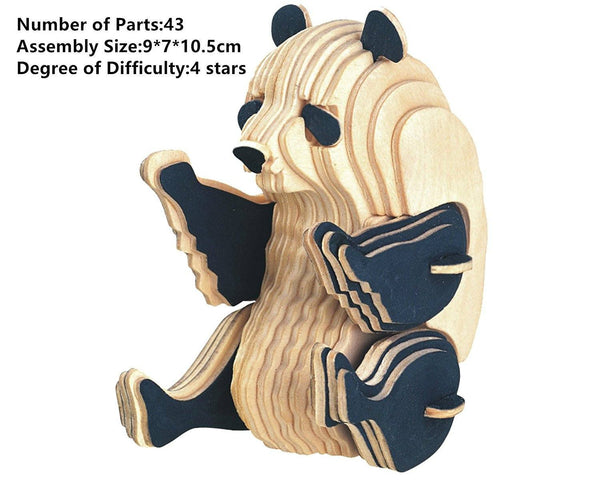 3D Puzzles: Panda (43 pcs)
