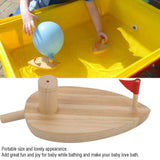 Pine Wooden Toy Balloon Boat