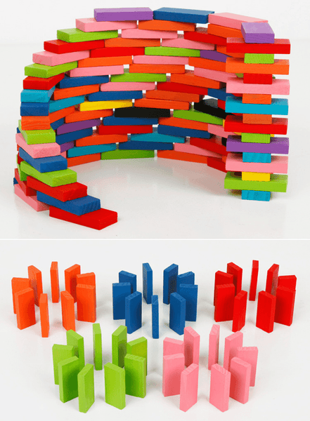 Wooden Colorful Dominos