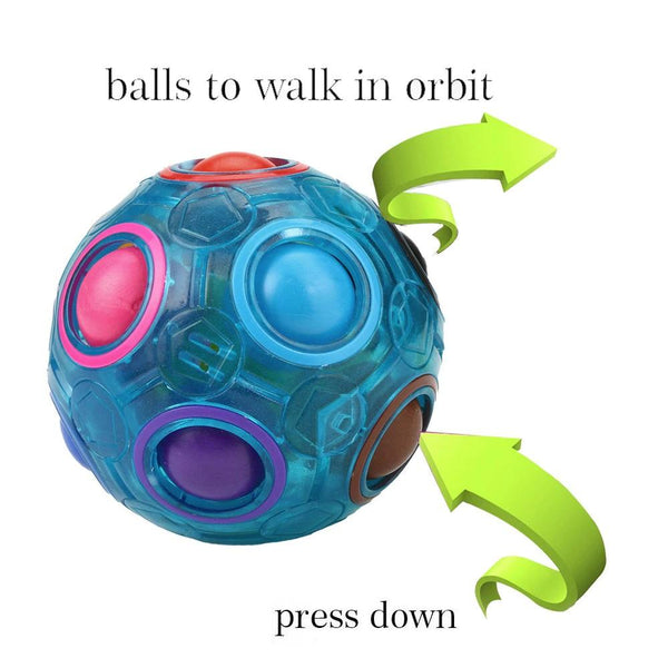 Magic Rainbow Ball Puzzle - Blue