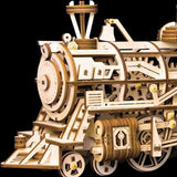 Wooden Mechanical DIY Puzzle - Locomotive