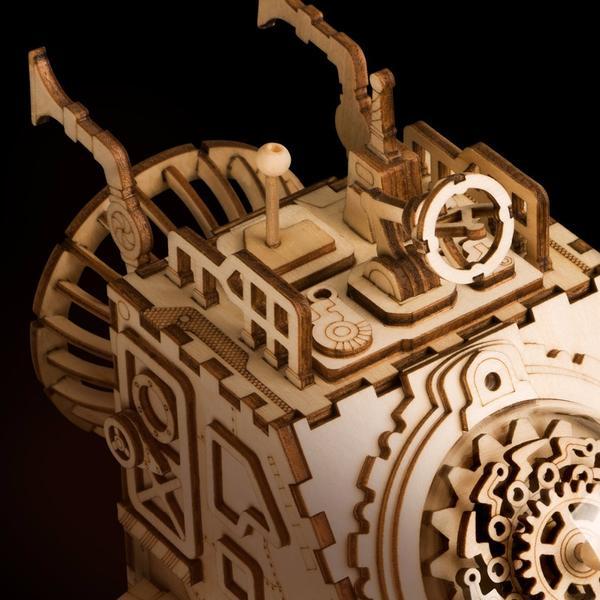 Wooden Mechanical DIY Puzzle - Spaceship