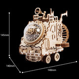 Wooden Mechanical DIY Puzzle - Spaceship