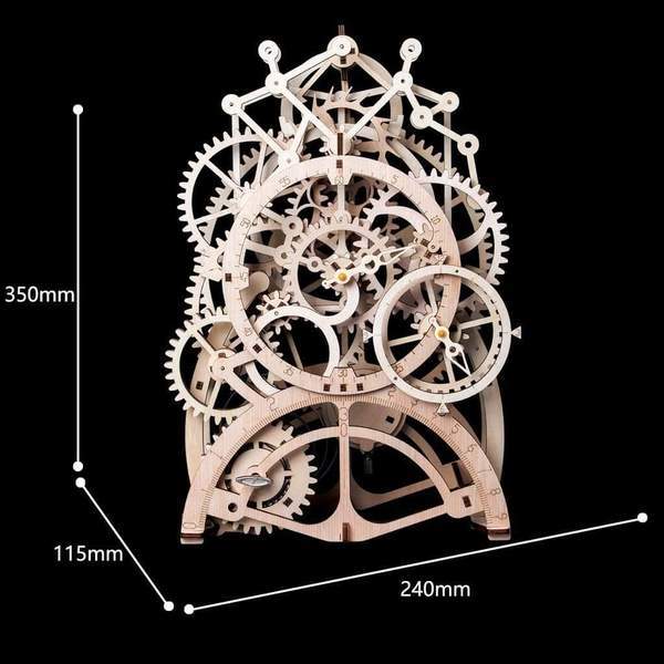 Wooden Mechanical DIY Puzzle - Pendulum Clock
