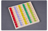 Wooden Montessori Multiplication Table