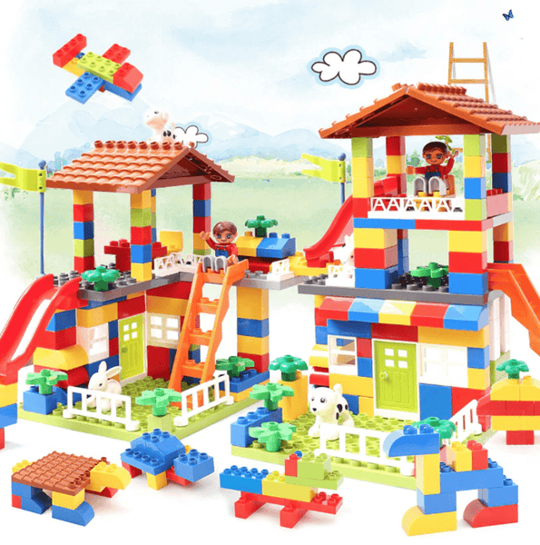 DIY Colorful Building Blocks House Castle