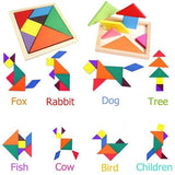 Wooden Tangram Jigsaw Puzzle Toy