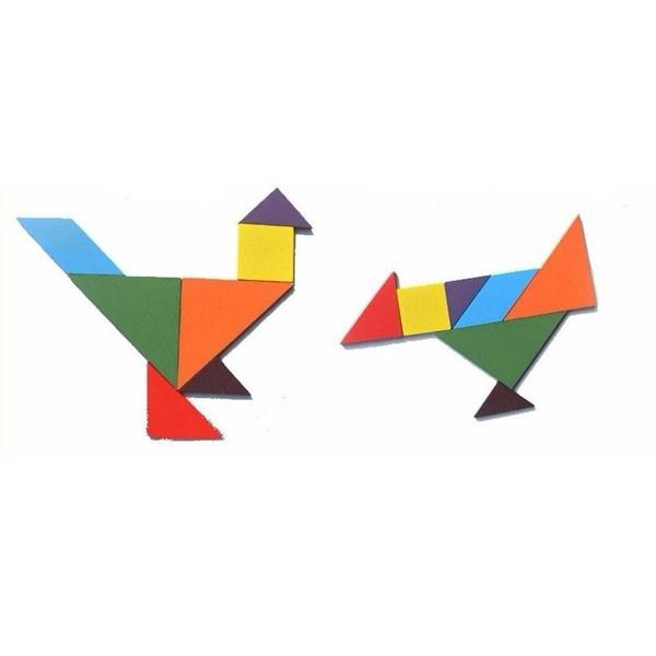 Wooden Tangram Jigsaw Puzzle Toy