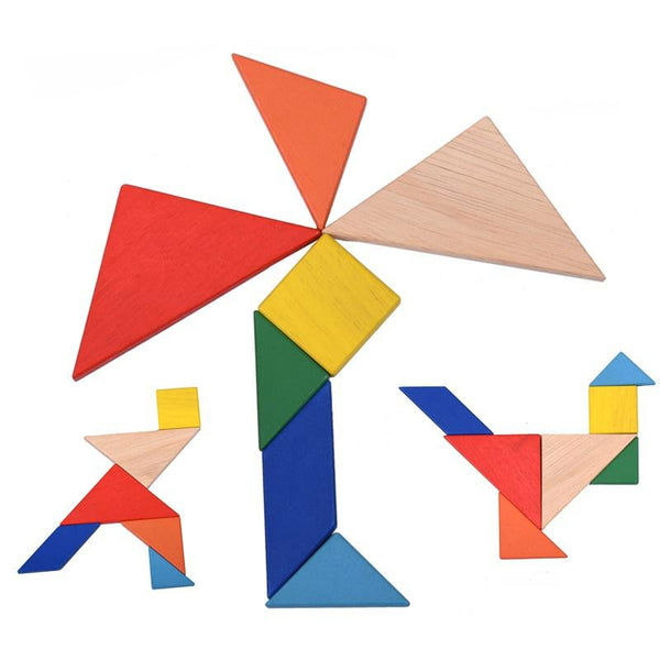 Wooden Tangram Jigsaw Puzzle Toy