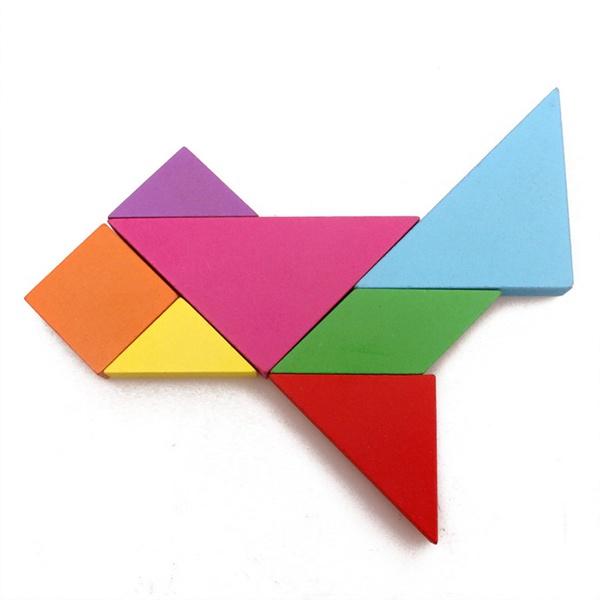 Wooden Tangram Jigsaw Puzzle Toy