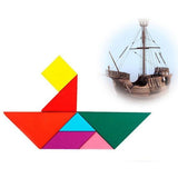 Wooden Tangram Jigsaw Puzzle Toy