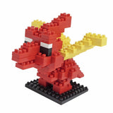 Mini Building Blocks - Fun Educational Toy (Each Set has Green Dino, Chimpanzee, Toco Toucan, Blue Dino, Red Dragon)